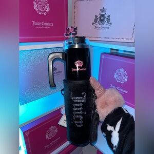 Juicy Couture Black embellished tumbler🖤